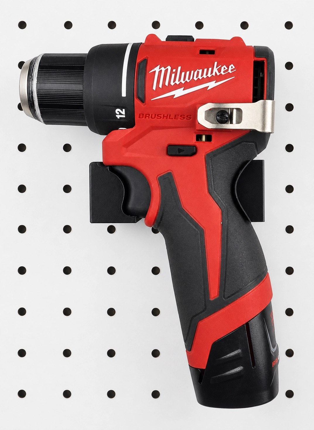 Pegboard Holder for Milwaukee M18/M12 Drills & Drivers